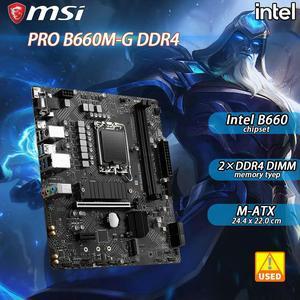 B660 Motherboard PRO B660M-G DDR4 for Core i5 12400 12400F 12600KF 13600K LGA 1700 Motherboard for Core i7 12700KF 12700F