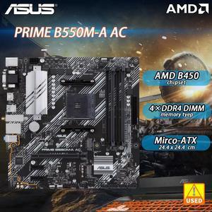 B550 Motherboard PRIME B550M-A AC Supports Ryzen 5 5600G 5600/Ryzen 7 5700x3d 5800x3d 5700x 5800x 3800x/Ryzen 9 5900 5950X