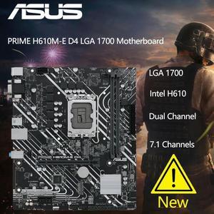 PRIME H610M-E D4 motherboard PCIe 4.0, dual M.2 slots, Realtek 1G LAN 12th-Gen CPU Mic-ATX motherboard