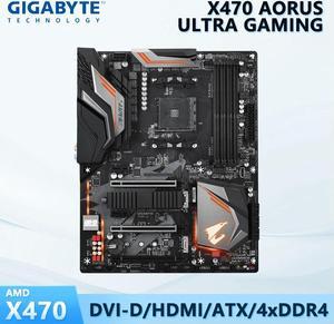 Motherboard X470 ULTRA GAMING With AM4 Socket for Ryzen 3000 4000G 5000 Series Processors Support 4 DDR4 Slot