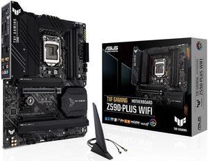 TUF Gaming Z590-Plus WiFi 6 LGA 1200 (11th/10th Gen) ATX Gaming Motherboard PCIe 4.0, 3xM.2/NVMe SSD,2.5Gb LAN,RGB