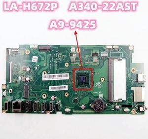 For IdeaCentre A340-22AST A9-9425 AIO Motherboard E0C41 LA-H672P 01LM957 Mainboard 100% Tested Fully Work