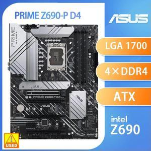 Z690 Motherboard PRIME Z690-P D4 for Core i7 14700K 13700K LGA 1700 Motherboard for Core i5 12400 12400F 12600KF 13600K