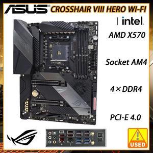 ROG Motherboard ROG CROSSHAIR VIII HERO (WI-FI) With AM4 Socket for 3rd and 2nd Gen Ryzen Processors Supports 4x DDR4