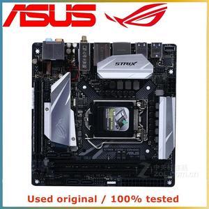 For ROG STRIX Z370-I GAMING MINI ITX Computer Motherboard LGA 1151 DDR4 32GB For Z370 Desktop Mainboard M.2 NVME