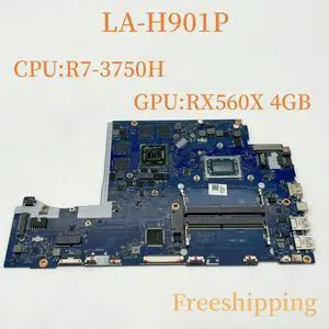 LA-H901P For Nitro AN515-43 Laptop Motherboard NBQ5X11002 With R7-3750H CPU RX560X 4GB GPU Mainboard 100% Tested Fully Work