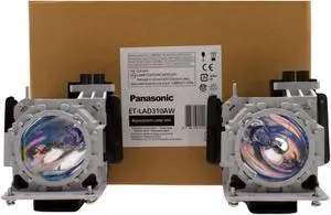 OEM ET-LAD310W Lamp & Housing TwinPack for Panasonic Projectors - 1 Year Jaspertronics Full Support Warranty!