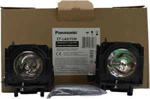 OEM ET-LAD70W Lamp & Housing Twinpack for Panasonic Projectors - 1 Year Jaspertronics Full Support Warranty!