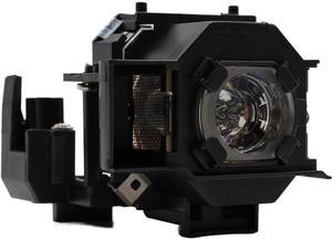 Jaspertronics Original ELP-LP34 Lamp & Housing for Epson Projectors - Fits EMP-62C, EMP-82, Powerlite-76C, Powerlite-82C, V13H010L34 & More - 1 Unit Per Pack with 1 Year Warranty