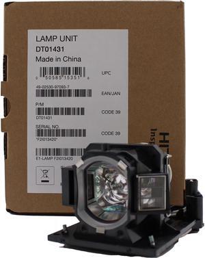 Original DT01433 Lamp & Housing for Hitachi Projectors - Fits DT01433; 456-8104WB; 8113; A222WN; AW2519N; AW252WN; D27WN; D32WN - 1 Unit Per Pack with 1 Year Warranty
