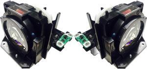 Advanced Lamps ET-LAD70W Lamp & Housing TwinPack for Panasonic Projectors - Fits PT-DW750U-2PK, PT-DX820J-2PK, PT-DZ780U-2PK, PT-FDX92C-2PK & More - 2 Units Per Pack - 90-Day Warranty