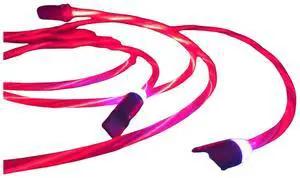 Jaspertronics Flowing LED Charging Cables with Quick Disconnect Magnetic Tips for Smart Phones, Tablets, and More!