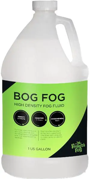 Bog Fog® - Extreme High Density Fog Juice Machine Fluid Ultra-Dense Formula Heavy Atmospheric Fog Effects Clean-Burning & Residue-Free Ideal for Concerts Haunted Attractions & More