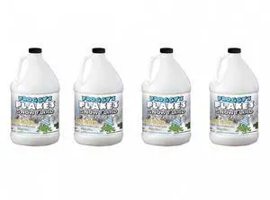 Froggy's Fog - SN-UVG-4PK - GOLD UV BLACKLIGHT REACTIVE Snow Juice Machine 4-Pack Case Fluid - Froggy's Flakes - Evaporative Formula - High Density - Machine 4-Pack Case Fluid