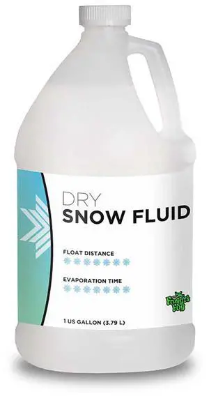 Froggy's Fog - SN-DR - DRY Snow Juice Machine Fluid - Froggys Flakes (50 - 75 Foot Float / Drop) Low Residue Formula - High Density - Machine Fluid