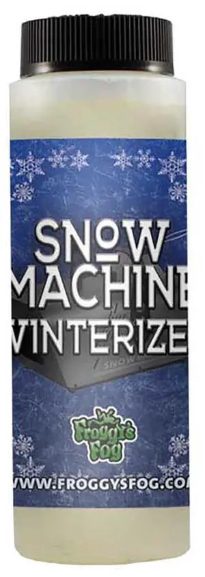 Froggy's Fog Snow Machine Winterizing Solution  Clean & Protect All Artificial Snow Machines, Lab Grade, Easy Off-Season Storage, Prevents Clogs, 8oz Bottle