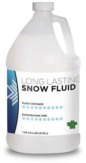 Froggy's Fog - SN-LL - LONG LASTING Snow Juice Machine Fluid - Froggys Flakes (75 Foot Plus Float / Drop) Slow Evaporation Formula - High Density - Machine Fluid