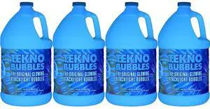Froggy's Fog - TB-BL-4PK - Tekno Bubbles - BLUE UV Blacklight Reactive - Machine 4-Pack Case Fluid