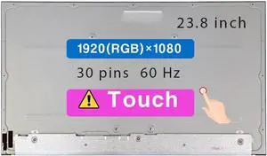 NUOLAISUN 23.8" Screen Replacement for HP Pavilion All in One L66617-001 30 pin FHD 1920×1080 LCD Touch Display Panel