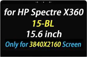 15.6" Replacement UHD 4K 3840x2160 911082-001 for HP Spectre X360 15-bl 15-bl012dx 15-bl112dx 15-bl062nr 15-bl072nr 15-bl152nr LED LCD Display Touch Screen Digitizer Assembly(No Bezel)