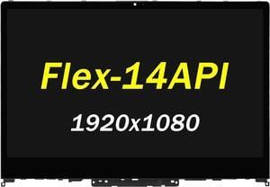 Screen Replacement 14.0" for Lenovo Ideapad Flex-14 Flex-14API Flex-14IWL Flex-14IML 81SS 81SQ 81XG 81SQ0009US Series 5D10S39564 NV140FHM-N4X FHD LCD LED Screen Panel(Only for Touch Screen)