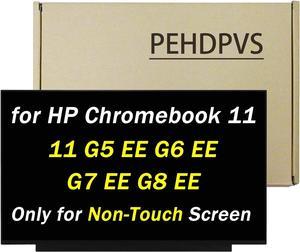 Screen Replacement 11.6" B116XTN02.3 for HP Chromebook 11 G3 G4 G4 EE G5 G6 G7 G9 EE 11A G8 EE Non Touch, ProBook 11 G2, Stream 11 Pro G3 Series 30Pin LED LCD Display Screen Panel
