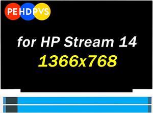 14" Screen Replacement B140XTN07.2 B140XTN07.3 for HP Stream 14-cf0006dx 14-cf2111wm 14-cf2112wm 1A480UA 7GZ76UA HD 1366×768 30 pins 60Hz LCD LED Non-Touch Screen Display Panel