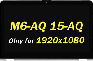 856811-001 Replacement for HP Envy x360 M6-AQ 15-AQ 15-AQ267CL 15-AQ173CL 15-AQ273CL M6-AR004DX 15-AQ155NR M6-AQ003DX M6-AQ005DX M6-AQ103DX FHD 15.6" LCD Display Digitizer Assembly with Bezel