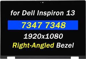 NUOLAISUN Replacement for Dell Inspiron 13 7347 7348 7359 P57G 9CWH8 P57G002 LTN133HL03-201 1920x1080 FHD 13.3" LCD Display Touch Screen Assembly Control Board (Right-Angled Bezel)