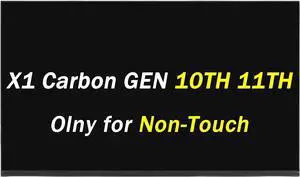 NUOLAISUN Replacement for Lenovo Thinkpad X1 Carbon 9 10 11 12 Gen 21CB 21CC 21HM 20XX LP140WU1-SPB1 1920x1200 30 Pins 14" LCD LED Non-Touch Screen Display Digitizer Panel