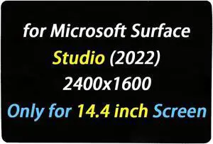 Screen Replacement for Microsoft Surface Laptop Studio 1964 (2022) 2400x1600 14.4" LCD Display Touch Screen Digitizer Assembly Black (Only for 14.4 inch Screen)