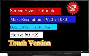 NUOLAISUN FHD 1920x1080 40 pin 60Hz LCD Display Panel for Lenovo ThinkPad T590 20N4 20N5 15.6" On-Cell Touch Screen Replacement (Without Bracket)