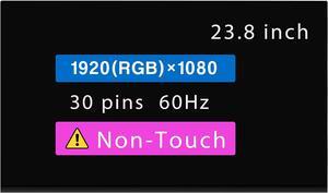 23.8" Screen Replacement for CC240LV2D 30 pin FHD 1920×1080 LCD Non-Touch Display Panel