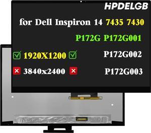 Replacement for Dell Inspiron 14 7435 7430 2-in-1 P172G P172G001 P172G002 P172G003 LCD Touch Screen Digitizer Assembly 14.0" 1920x1200 30 Pins 60Hz with No Bezel