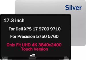 NUOLAISUN Screen Replacement UHD 4K for Dell XPS 17 9700 9710 Touch LCD Top Hinge Assembly