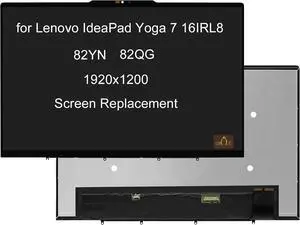 Screen Replacement for Lenovo IdeaPad Yoga 7 16IRL8 82YN 16.0" LCD Laptop LED Display Digitizer Panel 1920x1200 30PINS 60HZ Only for Touch Screen