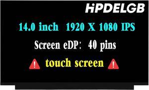 Screen Replacement 14.0" for Lenovo Thinkpad L14 GEN 2 LCD Digitizer Display Panel 1920x1080 40 pin 60 Hz Touch Screen