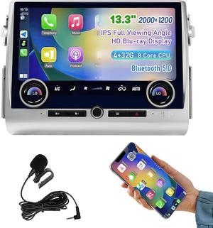 Exclusive Car Stereo Radio Dash Kit for Toyota FJ Cruiser LCD Screen 2007-2022, Silver 13.3" Android Head Unit TS10, 4+32G, Easy Install, Wireless CarPlay & Android Auto GPS Navigation
