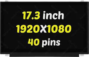 17.3" Screen Replacement Laptop Display Screen N173HHE-G32 (CMN1747) FHD 1920x1080 Edp 40Pin 120HZ LED LCD Laptop Replacement Panel