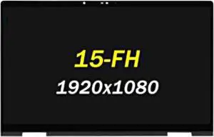 Screen Replacement 15.6" for HP Envy x360 2-in-1 15-fh 15-fh0000 15-fh0xxx 15-fh0013dx 15-fh0023dx 15-fh0097nr FHD 1920x1080 1080P LED LCD Touch Screen Display (Non-OLED Type Black Bezel)