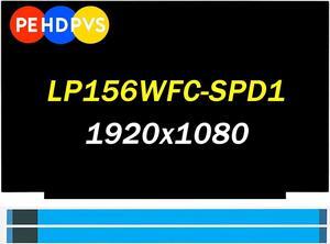 Replacement LP156WFC-SPD1 LP156WF9-SPK1 NV156FHM-N3D LP156WF9-SPC1 5D10V82342 IPS 30pins FHD 1920x1080 15.6" LED LCD Replacement Screen Display (Only for Non-Touch Screen)
