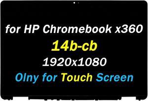 Replacement for HP Chromebook x360 14b-cb 14b-cb0013dx 14b-cb0033dx 14b-cb0023dx 14b-cb0097nr M47690-001 FHD 1920x1080 14" LED LCD Touch Screen Display Assembly(Non-for 1366x768)