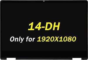 L51119-001 Replacement for HP Pavilion x360 14-dh 14m-dh LCD Display 14m-dh0003dx Display 14m-dh1003dx Digitizer 14-DH0008CA 14-DH1008CA 14m-dh0001dx 14m-dh1001dx FHD 14.0" LCD Touch Screen Assembly
