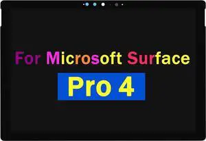 12.3" Screen Replacement for Microsoft Surface Pro 4 1724 LTL123YL01-002 LCD Touch Display Panel Digitizer Assembly (with Touch Plate)