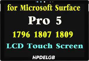 Screen 12.3" Replacement for Microsoft Surface Pro 5 1796 1807 1809 V1.0 6870S-2403A LP123WQ1 LCD Display Touch Screen Digitizer Assembly (Only for 12.3 inch Screen)