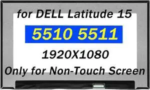 NUOLAISUN B156HAN02.5 Replacement for Dell Latitude 15 5501 5510 5511 5520 AUO25ED 15.6" FullHD 1080p 30Pin LCD Screen Laptop Display Panel