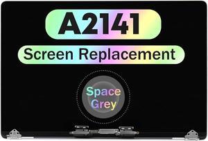 NUOLAISUN 16.0" New Screen Replacement for MacBook Pro Retina A2141 2019 EMC 3347 661-14200 LCD Screen Retina Display Full Assembly (Space Grey)