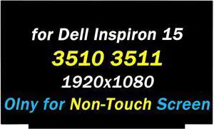 15.6" Replacement for Dell Inspiron 15 3510 3511 3502 3505 5594 7501 Series FHD 1920x1080 30 pin 60Hz LED LCD Screen Display Laptop Panel(Only for Non-Touch Screen)