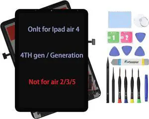 10.9" LCD Screen Replacement for iPad air 4 4th Generation A2316 A2072 A2324 A2325 2020 Display LCD Assembly and Glass Touch Digitizer Premium Repair KitNot for air 2/3/5