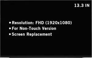 NUOLAISUN 13.3" Screen Replacement for HP Elitebook 830 G7 835 G7 M08536-001 M08540-001 FHD 1920x1080 30Pin Non-Touch LED LCD Display Screen Panel